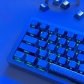 Frost Golden Metal Feature 61 Keys PBT Doubleshot Side Legends Keycaps Set Cherry Profile for Cherry MX Keyboard